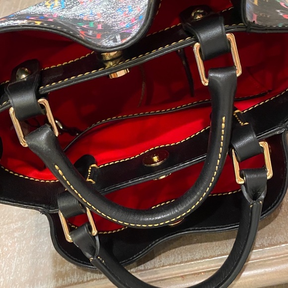 Dooney & Bourke “Mini Barlow” in Black Multicolor Logo Tote Bag. (New w/o Tags).